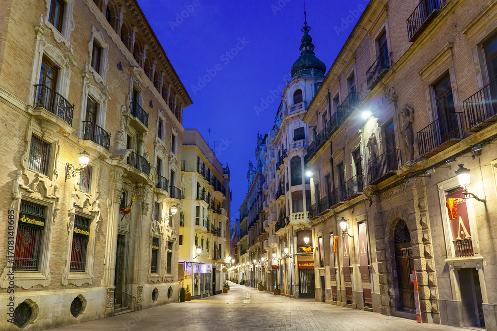 Fototapeta premium Murcia at dusk, Spain