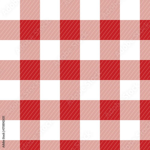red and white plaid