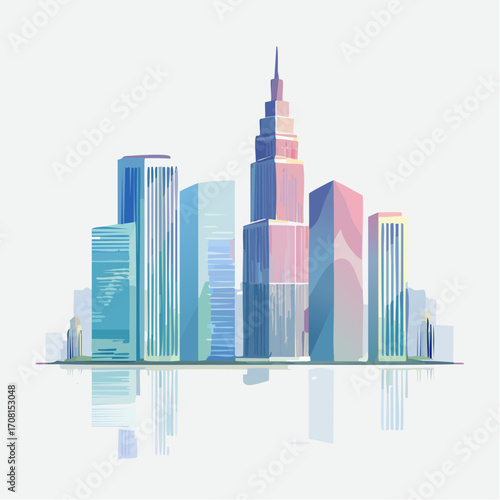 city skyline vector