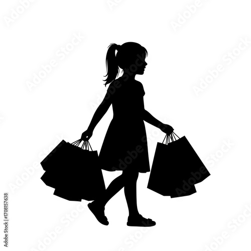 woman with shopping bags