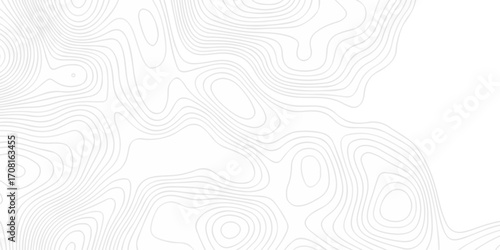 Abstract The pattern discovery vector topo diagram map. creative discovery White wave grid stripe line map topography. vector geographic contour mounted map background.	