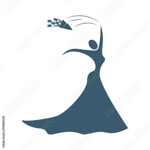 Stylish bridal dress silhouettes for wedding design