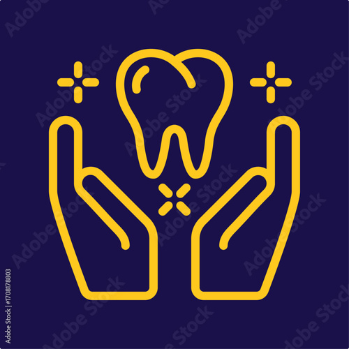 Toothbrush symbol artwork trendy useful vector Illustration design perfect colorful background