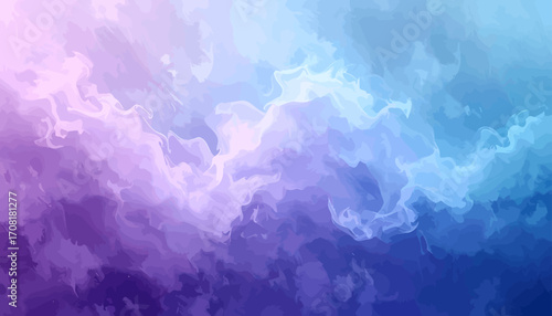 Cosmic cloudscape with vibrant energy swirling in abstract formation viewed from a distant perspective