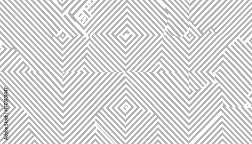 Vibrant Geometric Shapes in Abstract Glitch Art Vector Illustration