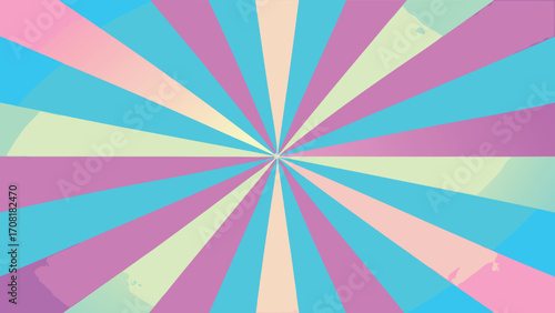Pastel Sunburst Rays with Faint Textured Overlay radial pink