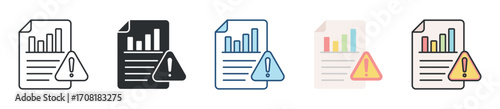 Data Icon Set Multiple Style Collection