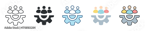 Workforce Icon Set Multiple Style Collection