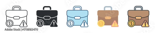 Business Problem Icon Set Multiple Style Collection
