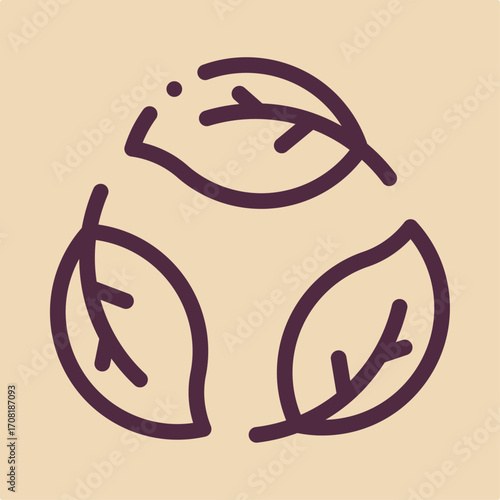 Recycling symbol artwork trendy useful vector Illustration design fascinating colorful background