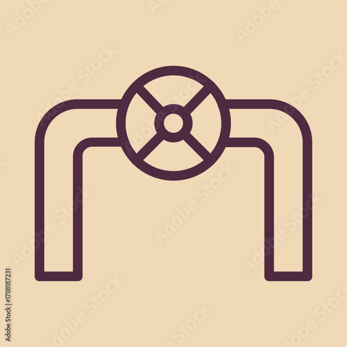 Pipe symbol artwork trendy useful vector Illustration design fascinating colorful background
