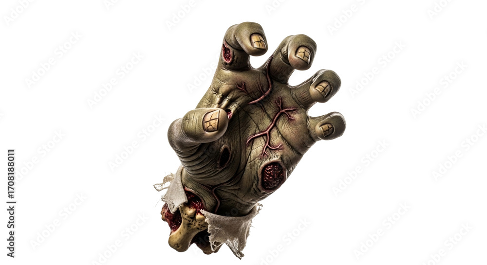 Isolated Zombie Hand