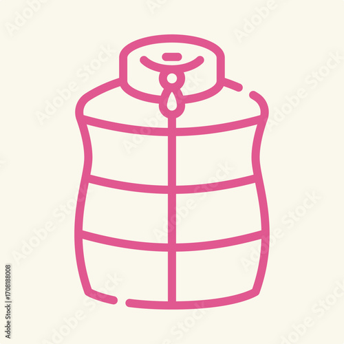 Winter jacket symbol artwork trendy useful vector Illustration design flawless colorful background
