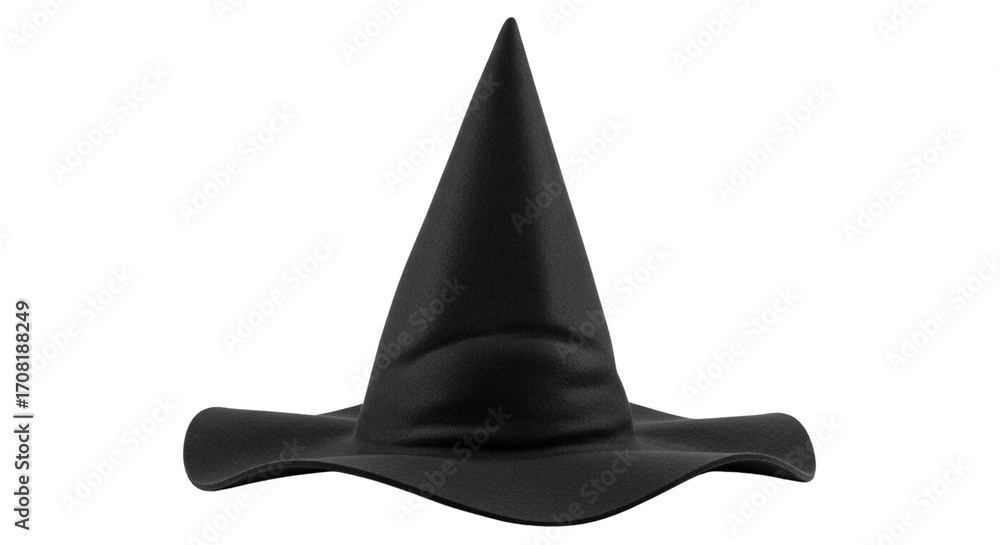 Fototapeta premium Halloween Wizard Hat Isolated Transparent Background