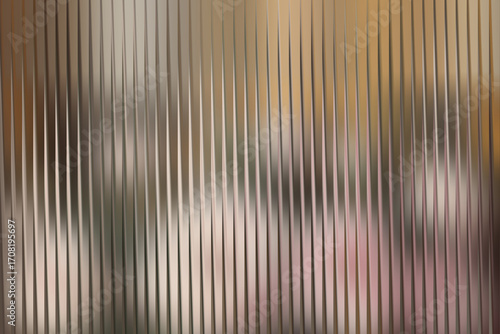 Textured vertical lines with blurred warm toned floral background