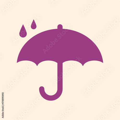 Umbrella symbol artwork trendy useful vector Illustration design exquisite colorful background