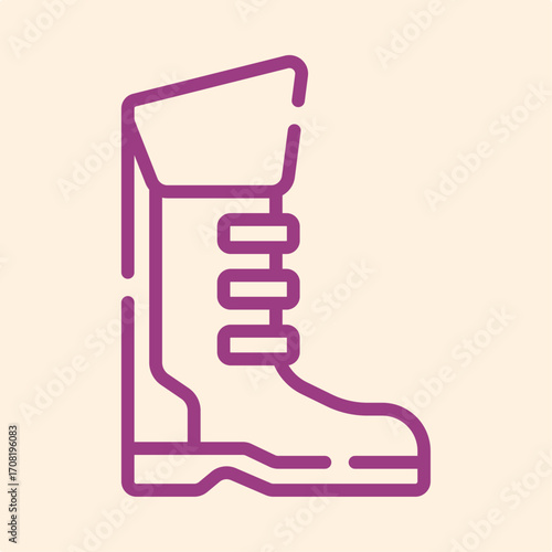 Boot symbol artwork trendy useful vector Illustration design exquisite colorful background