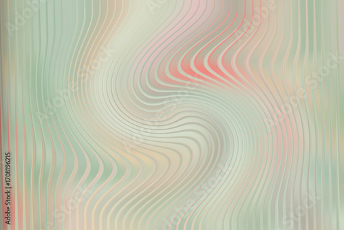 Swirling abstract pattern with green and pink color blend