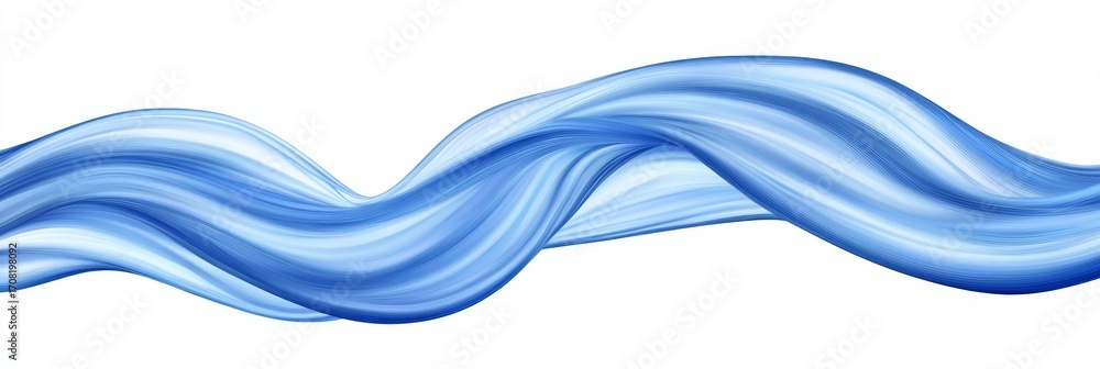 Fototapeta premium Dynamic Blue Flow Vector with Vibrant Swirls and Smooth Gradients for Contemporary Design Background
