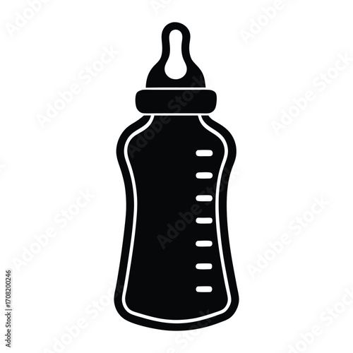 baby bottle icon vector illustration