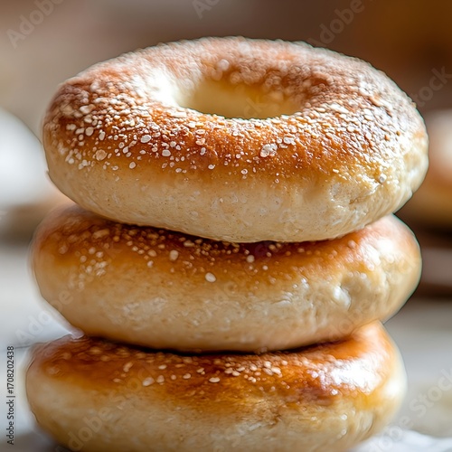 Foto von frischen Bagels