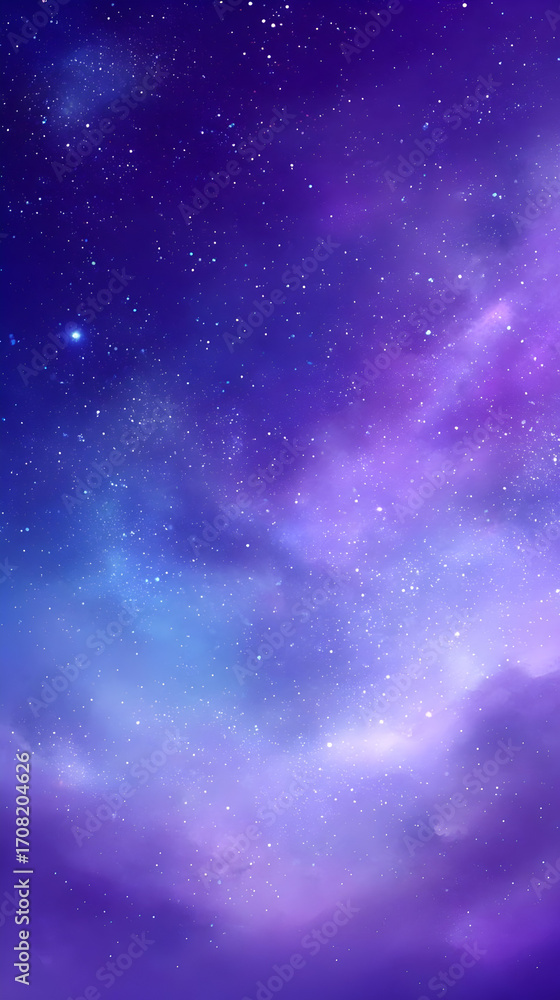 Naklejka premium background with random star clusters and vibrant nebulas