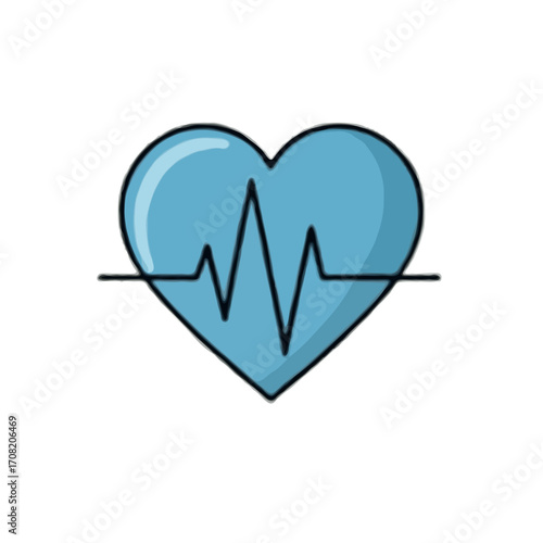 Heartbeat Icon Illustration
