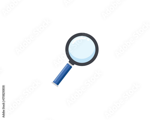 Magnifying glass icon. Magnifier or loupe icon. Search icon. Magnifying glass zoom icon.