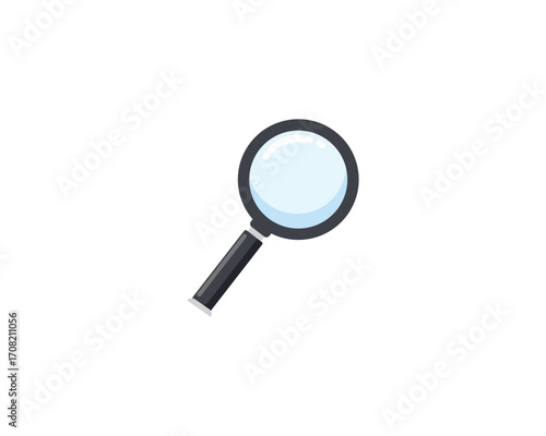 Magnifying glass icon. Magnifier or loupe icon. Search icon. Magnifying glass zoom icon.
