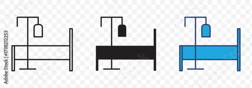 stretcher bed Icon vector image. Can be used for Medical. Suitable for mobile apps, web apps and print media.