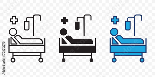 stretcher bed Icon vector image. Can be used for Medical. Suitable for mobile apps, web apps and print media.