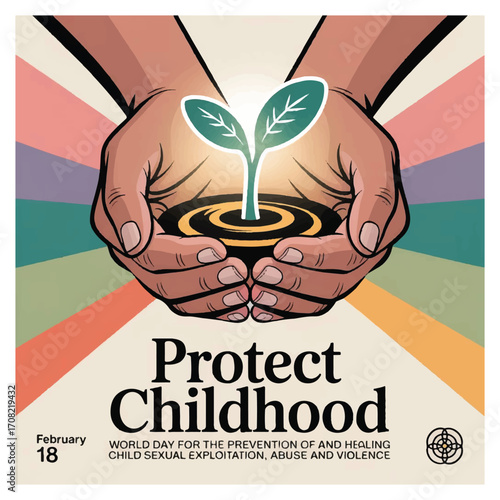 World Day Flyer for Prevention and Healing from Child Sexual Exploitation, Abuse, Violence, Awareness Campaign, Protection, Advocacy, Support Design
