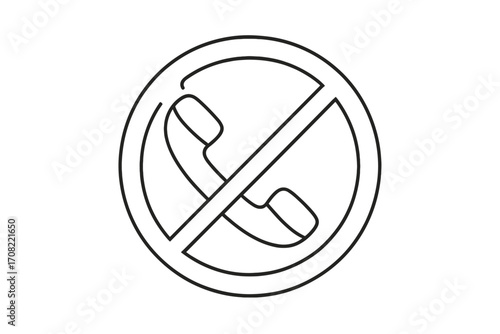 Prohibited mushroom sign icon outline, no mushroom allowed symbol, thin line vector illustration with transparent background, banned fungus cartoon concept, set