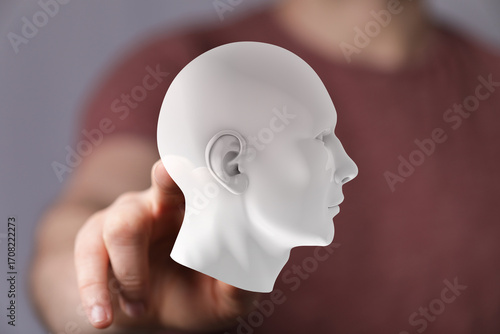 Conceptual image of a perso...