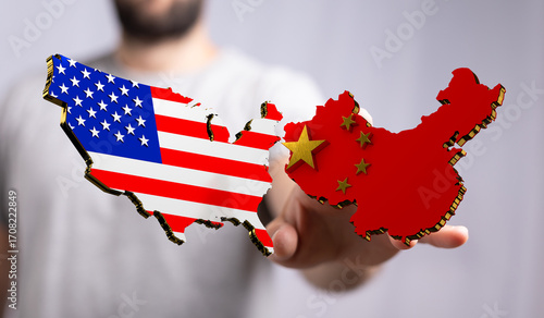 Image depicting US and Chin...