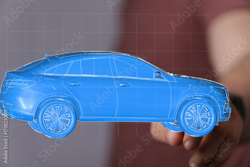 Modern car design concept. ...