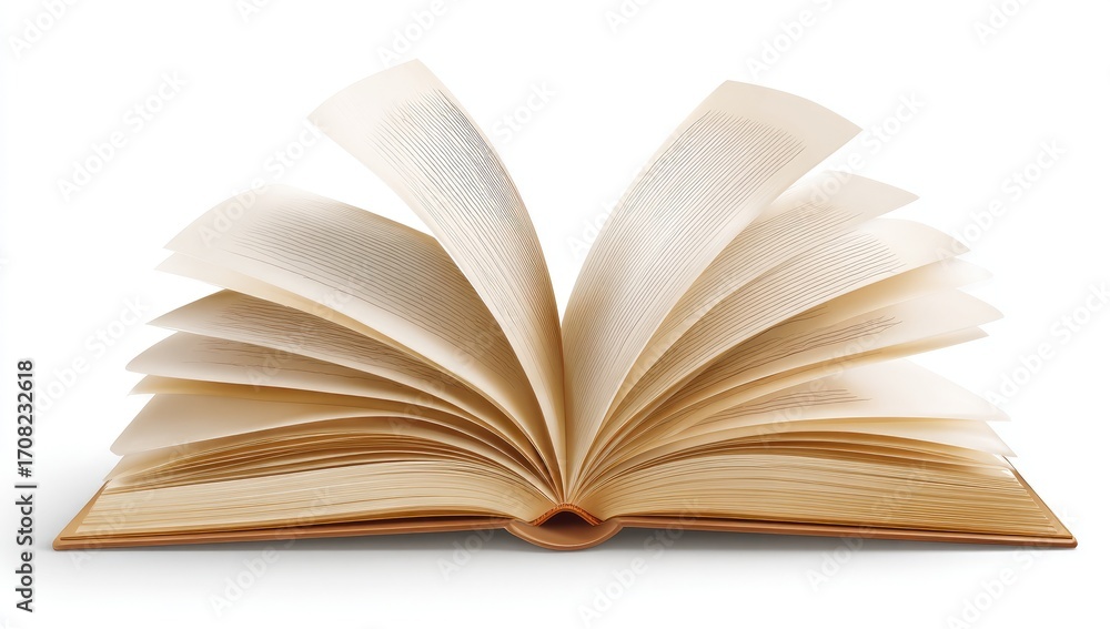 Obraz premium Open book, pages fanned out