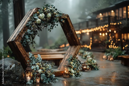 Nature-inspired wedding decor in high resolution picture