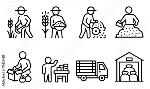 Harvest Process Icons