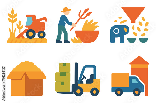 Harvest Process Icons