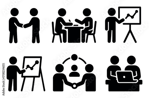 Business Icons Grid