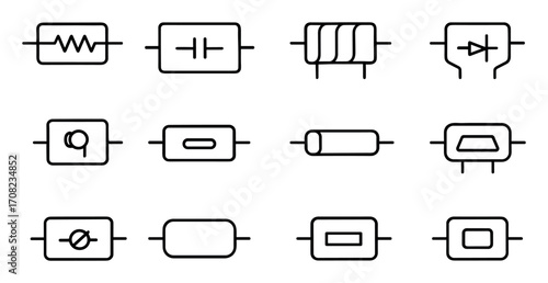 Minimal SMD Component Icons