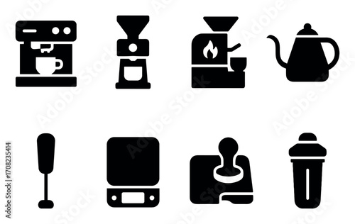 Coffee Equipment Icons