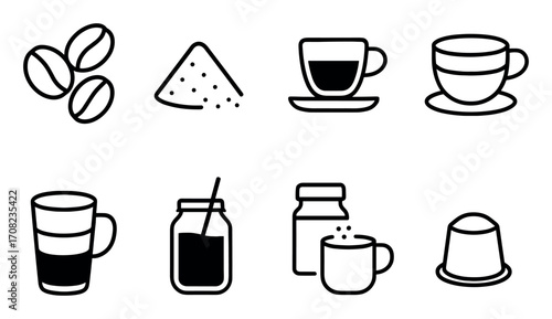 Minimalist Coffee Icons