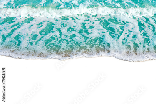 Photography Waves gently lapping on sandy beach create serene and calming scene