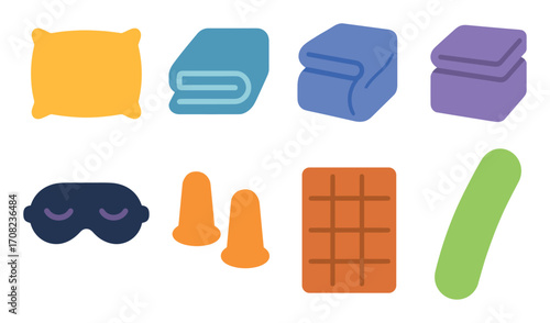 Sleep Accessories Icons