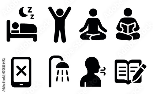 Sleep Routine Icons