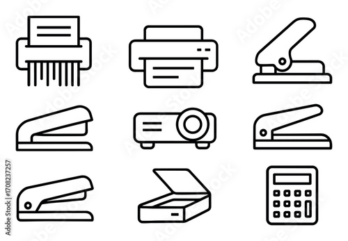 Office Equipment Icons