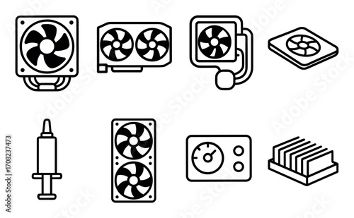 Computer Cooling Icons