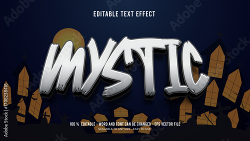 mystic editable text effect